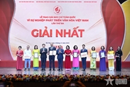 Ninety five works honored at National Press Awards "For the Cause of Developing Vietnamese Culture"