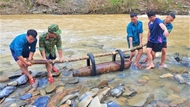 250kg unexploded bomb safely detonated in Nghe An