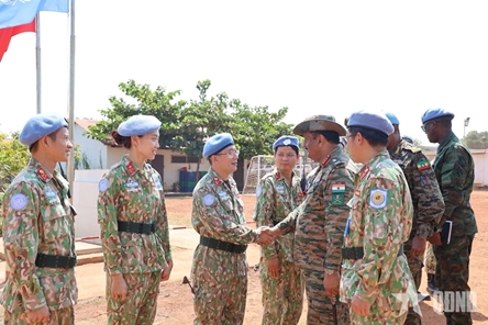 UNMISS Force Commander visits Vietnam’s L2FH Rotation 7