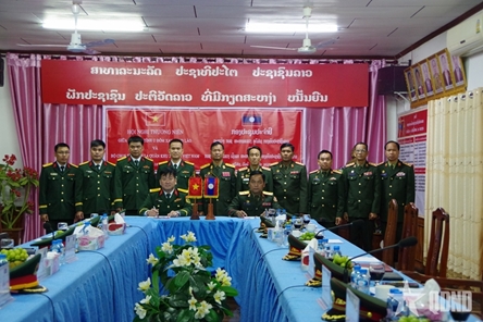 Vietnamese military units holds regular meetings with Laos’ counterparts