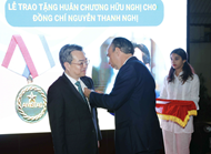 Cuban Ambassador bestows Friendship Medal on Party official