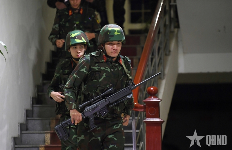 Commando troops conduct night training ensuring security for 14th ...