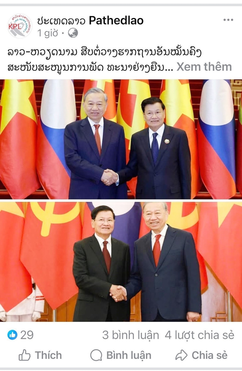 Lao media highlight historic significance of Vietnamese Party chief s visit