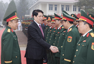 State President pays pre-Tet visits to Military Region 2, Division 316