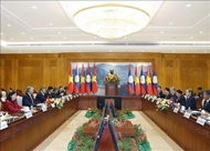 Lao N.A. President welcomes Vietnamese Party chief