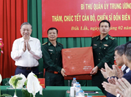 Party chief extends Tet greetings to border guards in Dak Lak province