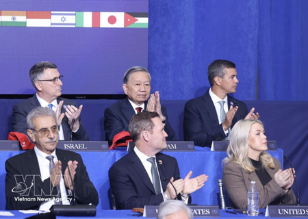 Vietnamese Party chief attends inaugural meeting of Gaza Board of Peace in U.S.