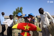 Tet of Vietnamese peacekeepers in Bentiu