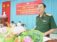 Defense leader meets with voters in Dong Thap