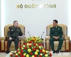 Defense leader receives Belarusian guest