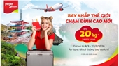 Vietjet offers free luggage, gold prize draw in March promotion