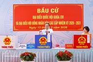 N.A. Chairman casts ballot in Ho Chi Minh City