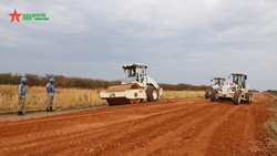 Vietnamese Blue Beret Engineers Transform Banton-Agok Route