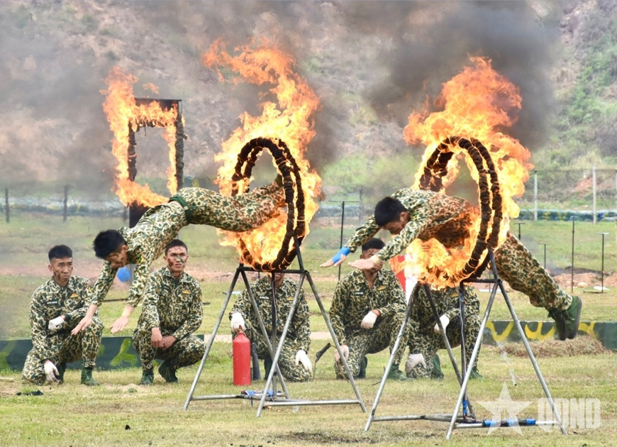 Impressive performance displays by commando troops