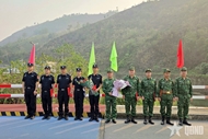 Vietnamese and Chinese units conduct joint border patrol in March 2026