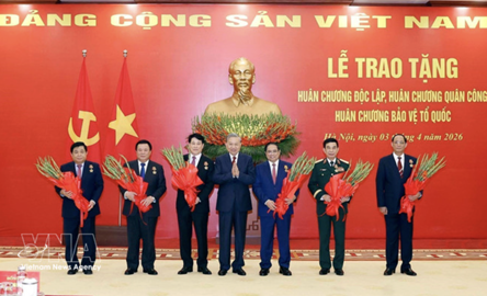 High-ranking Party, State leaders, officials awarded prestigious decorations