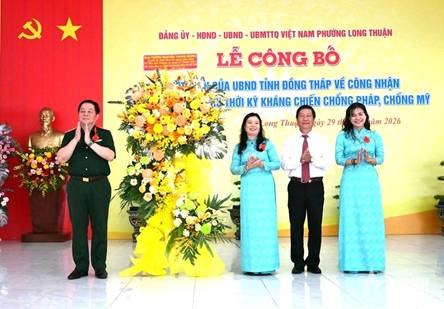 Ceremony announcing Safe Zone commune status held in Dong Thap
