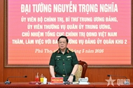 General Nguyen Trong Nghia works with Military Region 2’s Party Committee
