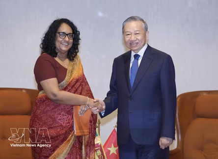 Top Vietnamese leader meets with Sri Lankan PM in Colombo
