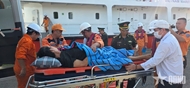 Timely rescue for stricken fisherman at sea