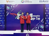 Vietnamese female gymnast wins vault gold at World Challenge Cup in Uzbekistan