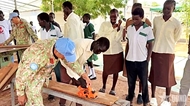 A classroom without podium in Abyei