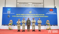 Vietnamese Peacekeepers in Abyei Honored with U.N. Medal