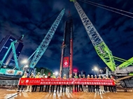 Underground construction of Metro Line 5 advanced with first steel cage installation