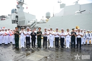 Frigate 015-Tran Hung Dao begins visit and exchange activities in Philippines