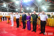 Banquet held aboard Frigate 015-Tran Hung Dao during visit to Philippines