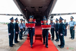 Flight Safely Transports 7,104 Martyrs’ Remains Samples from Ho Chi Minh City to Hanoi