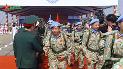 Vietnamese Forces Undertaking U.N. Peacekeeping Duties Depart