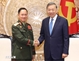 Top leader hosts Lao Deputy Prime Minister and Defense Minister