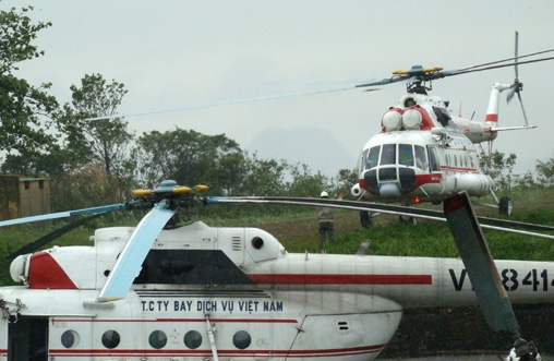 Một ngày bay cường độ cao của Công ty bay dịch vụ Miền Bắc thuộc SFC