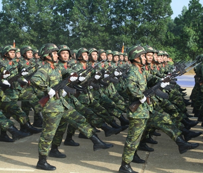 Trang phục huấn luyện của chiến sỹ bộ binh