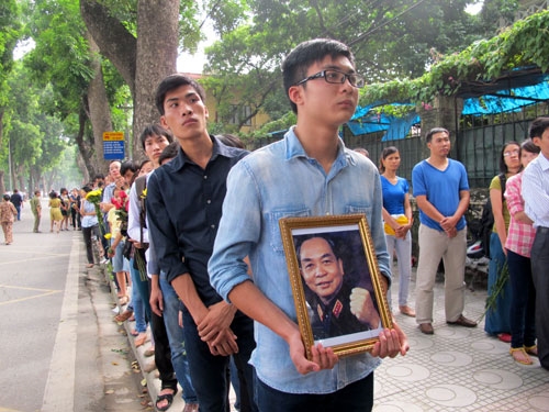 Rất nhiều cách để người dân thể hiện tình cảm với Đại tướng