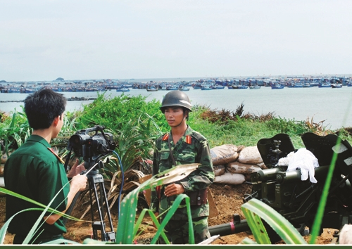 Tác nghiệp ngay tại thao trường