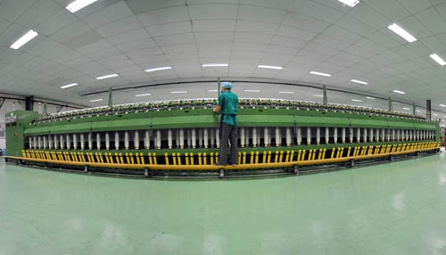 Vận hành máy sợi thô tại xí nghiệp sợi