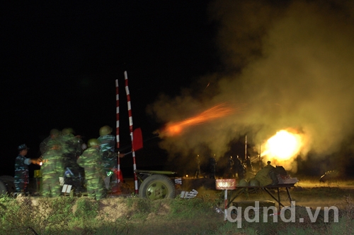 Pháo cao xạ Trung đoàn 230 tiêu diệt mục tiêu từ loạt đạn đầu