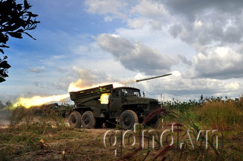 Pháo binh tiếp tục chi viện