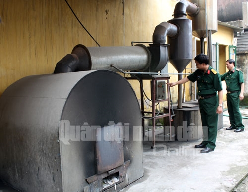 ...và hệ thống xử lý rác thải, bụi...