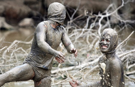 Nụ cười sau giờ huấn luyện.