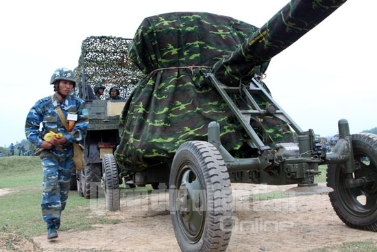 Thu hồi pháo, thực hành cơ động rời trận địa.