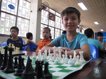 290 kỳ thủ nhí dự Giải Cờ vua Cung thiếu nhi Hà Nội mở rộng