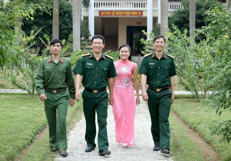 Môi trường xanh, sạch, đẹp... thân thiện, giúp cán bộ, chiến sỹ thêm yêu mến, gắn bó xây dựng đơn vị