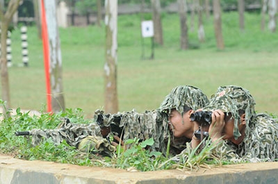 Lực lượng bắn tỉa rất thiện xạ, bách phát bách trúng