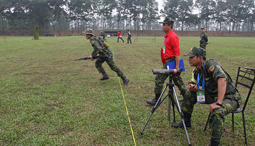 Đoàn bắn súng quân dụng quân đội các nước ASEAN trước giờ tranh tài