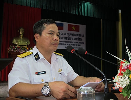 Đại tá Lê Xuân Thủy phát biểu khai mạc cuộc giao lưu đầu tiên. Theo “Quy chế giao lưu nhân sự tại đảo Song Tử Tây và đảo Song Tử Đông giữa Hải quân Nhân dân Việt Nam và Hải quân Phi-líp-pin” ký ngày 12-3-2012, mỗi năm sẽ có hai cuộc giao lưu do Hải quân hai nước sẽ luân phiên tổ chức. Trong giai đoạn đầu, mỗi năm sẽ chỉ tổ chức một cuộc giao lưu.
