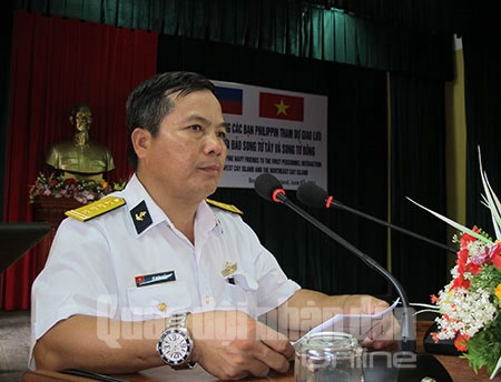 Đại tá Lê Xuân Thủy phát biểu khai mạc cuộc giao lưu đầu tiên. Theo “Quy chế giao lưu nhân sự tại đảo Song Tử Tây và đảo Song Tử Đông giữa Hải quân Nhân dân Việt Nam và Hải quân Phi-líp-pin” ký ngày 12-3-2012, mỗi năm sẽ có hai cuộc giao lưu do Hải quân hai nước sẽ luân phiên tổ chức. Trong giai đoạn đầu, mỗi năm sẽ chỉ tổ chức một cuộc giao lưu.