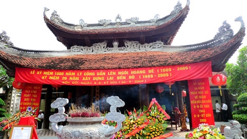 Đền Lý Bát Đế, nơi thờ 8 vị vua triều Lý.